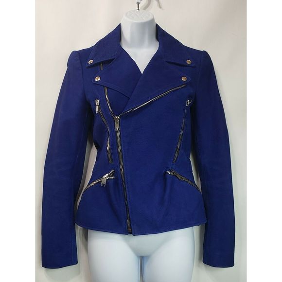 Alexander Mcqueen Blue Nubuck Leather 